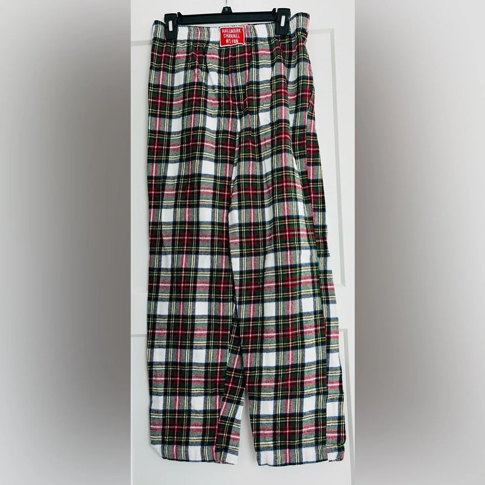 EUC Hallmark Channel Plaid Flannel Cozy Lounging Pajama Pants, Large